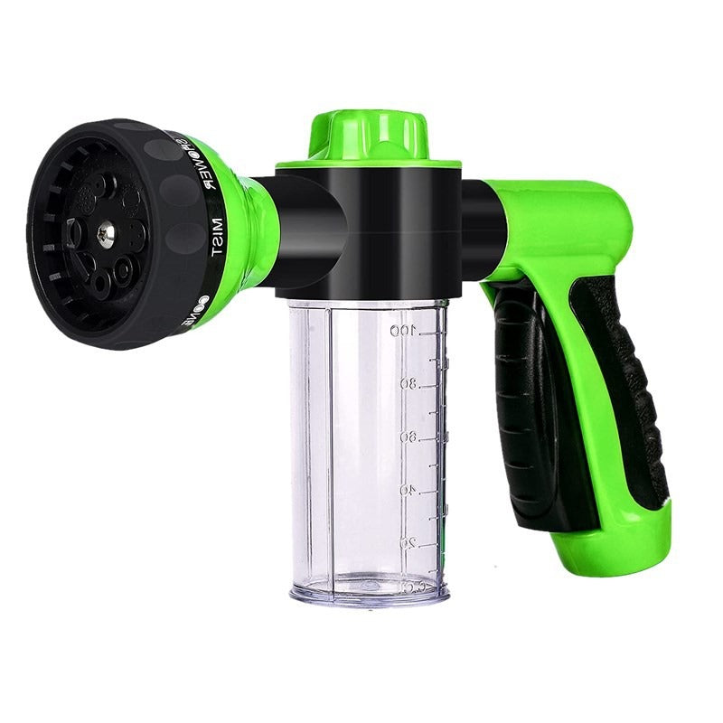 Garden household portable garden hose car wash water gun 8-function plastic gram adjustable nozzle high-pressure foam water gun