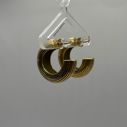 Luxe Gold Chunky ‘Jameila’ Hoop Earrings