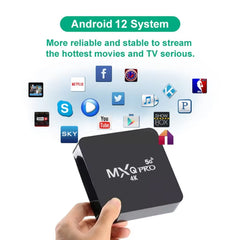 MXQ Pro 5G 1280 x 720 Full HD Media Player 1GB+8GB RK30Board Quad Core Android 7.1 TV Box with Remote Control