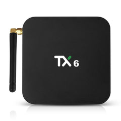 TX6 HD TV Box Media Player, Android 7.1 / 9.0 System, Allwinner H6, up to 1.5GHz, Quad-core ARM Cortex-A53, 2GB + 16GB, Support Bluetooth, WiFi, RJ45, US Plug, 2GB+16GB