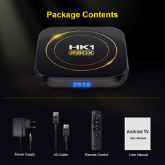 HK1 RBOX-H8S 4K Ultra HD Android 12.0 Smart TV Box with Remote Control, Allwinner H618 Quad-Core, 2GB+16GB, 2GB+16GB