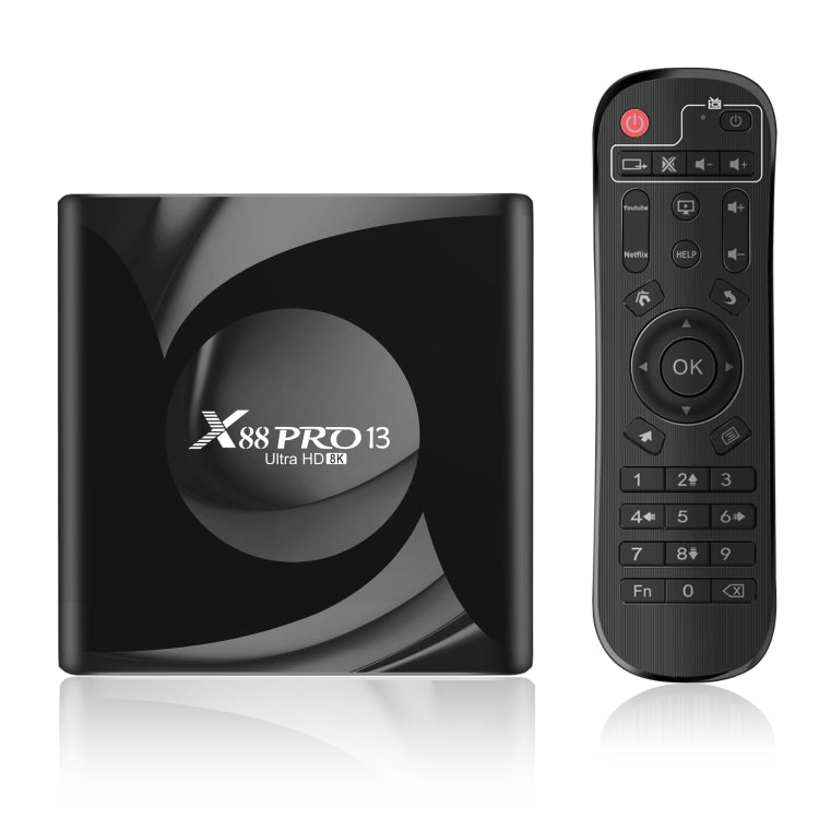 X88 Pro 13 Android 13.0 Smart TV Box with Remote Control, RK3528 Quad-Core, 4G+32GB