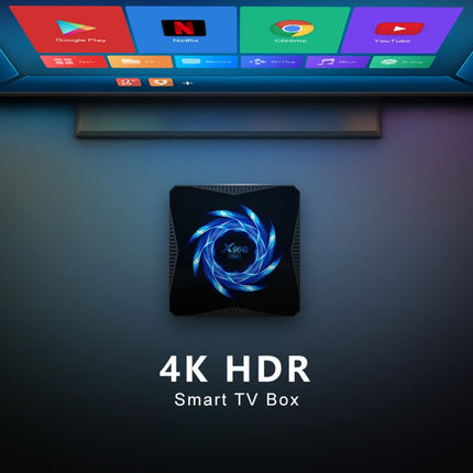 TANIX X96Q Max 4K Smart TV BOX Android 10 Media Player with Remote Control, Quad Core Allwinner H616, RAM: 4GB, ROM: 64GB, 2.4GHz/5GHz WiFi, EU Plug