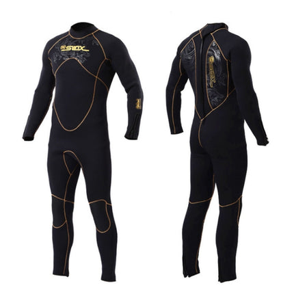 SLINX 1106 5mm Neoprene + Towel Lining Super Elastic Wear-resistant Warm Semi-dry Full Body One-piece Wetsuit for Men