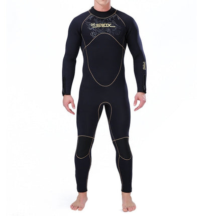 SLINX 1106 5mm Neoprene + Towel Lining Super Elastic Wear-resistant Warm Semi-dry Full Body One-piece Wetsuit for Men