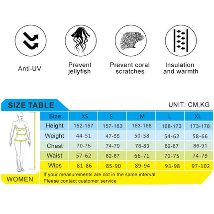 SLINX 1714 3mm Neoprene Super Elastic Warm Long-sleeved Full Body One-piece Wetsuit for Women