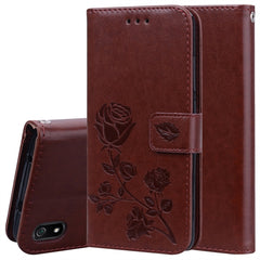 Rose Embossed Horizontal Flip PU Leather Case with Holder & Card Slots & Wallet