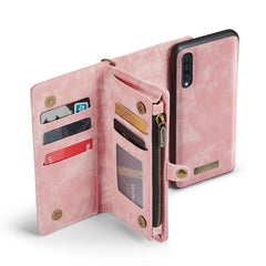 CaseMe-008 Detachable Multifunctional Horizontal Flip Leather Case with Card Slot & Holder & Zipper Wallet & Photo Frame, For Samaung Galaxy A30S／A50S／A50, For Samsung Galaxy A70