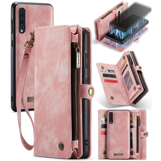 CaseMe-008 Detachable Multifunctional Horizontal Flip Leather Case with Card Slot & Holder & Zipper Wallet & Photo Frame, For Samaung Galaxy A30S／A50S／A50, For Samsung Galaxy A70