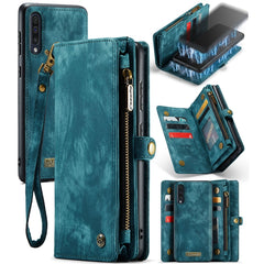 CaseMe-008 Detachable Multifunctional Horizontal Flip Leather Case with Card Slot & Holder & Zipper Wallet & Photo Frame, For Samaung Galaxy A30S／A50S／A50, For Samsung Galaxy A70