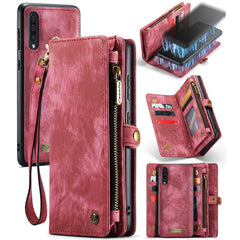 CaseMe-008 Detachable Multifunctional Horizontal Flip Leather Case with Card Slot & Holder & Zipper Wallet & Photo Frame, For Samaung Galaxy A30S／A50S／A50, For Samsung Galaxy A70