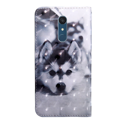 3D Painting Pattern Coloured Drawing Horizontal Flip TPU + PU Leather Case with Holder & Card Slots & Wallet, For LG Stylo 5, For LG K40