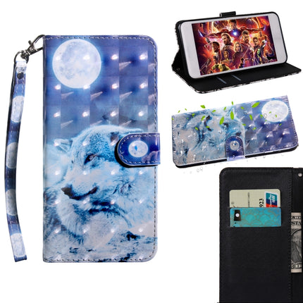 3D Painting Pattern Coloured Drawing Horizontal Flip TPU + PU Leather Case with Holder & Card Slots & Wallet, For Huawei Enjoy  9S, For Huawei Y5 2019