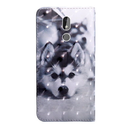 3D Painting Pattern Coloured Drawing Horizontal Flip TPU + PU Leather Case with Holder & Card Slots & Wallet, For Nokia 3.2, For Nokia 4.2