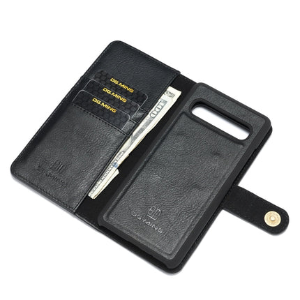 DG.MING Crazy Horse Texture Flip Detachable Magnetic Leather Case with Holder & Card Slots & Wallet