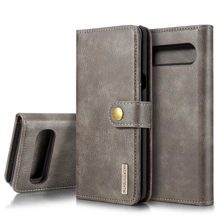 DG.MING Crazy Horse Texture Flip Detachable Magnetic Leather Case with Holder & Card Slots & Wallet, for Galaxy S10 5G