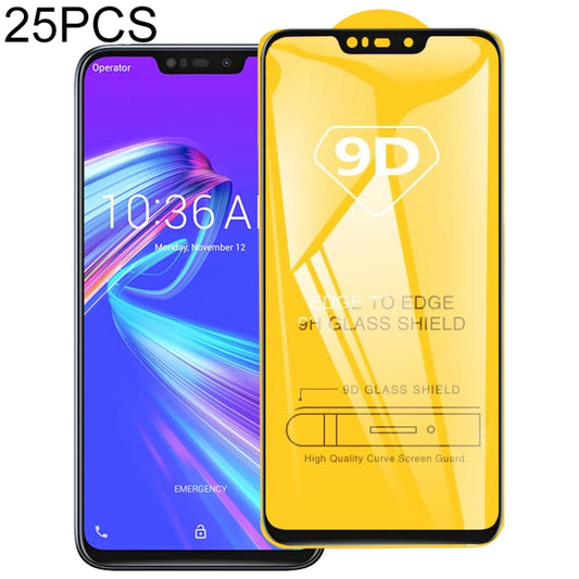 25 PCS 9D Full Glue Full Screen Tempered Glass Film, For Asus Zenfone Max Pro (M1) ZB601KL, For OnePlus 7 (25 PCS), For Asus Zenfone Max Pro (M2) ZB631KL, For Asus Zenfone Max (M2) ZB633KL