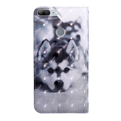 3D Painting Pattern Coloured Drawing Horizontal Flip TPU + PU Leather Case with Holder & Card Slots & Wallet