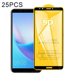 25 PCS 9D Full Glue Full Screen Tempered Glass Film, For Huawei Honor 10, For Huawei Nova 2 Lite / Y7 Prime (2018), For Huawei Y6 (2018), For Huawei Y9 (2018), For Huawei P Smart (2019), For Huawei Mate 20 Lite, For Huawei Mate 20