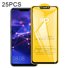 25 PCS 9D Full Glue Full Screen Tempered Glass Film, For Huawei Honor 10, For Huawei Nova 2 Lite / Y7 Prime (2018), For Huawei Y6 (2018), For Huawei Y9 (2018), For Huawei P Smart (2019), For Huawei Mate 20 Lite, For Huawei Mate 20