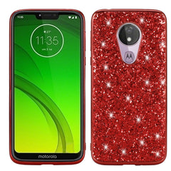 Plating Glittery Powder Shockproof TPU Case, For LG G8 ThinQ, For Motorola Moto G7 Power, For Motorola Moto G7 Play, For Motorola Moto E6, For Galaxy Note 10