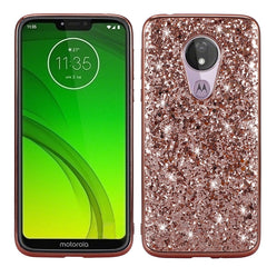 Plating Glittery Powder Shockproof TPU Case, For LG G8 ThinQ, For Motorola Moto G7 Power, For Motorola Moto G7 Play, For Motorola Moto E6, For Galaxy Note 10