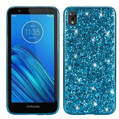 Plating Glittery Powder Shockproof TPU Case, For LG G8 ThinQ, For Motorola Moto G7 Power, For Motorola Moto G7 Play, For Motorola Moto E6, For Galaxy Note 10