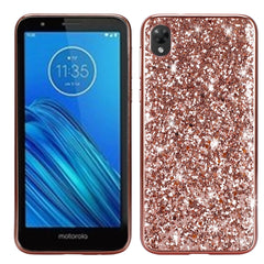 Plating Glittery Powder Shockproof TPU Case, For LG G8 ThinQ, For Motorola Moto G7 Power, For Motorola Moto G7 Play, For Motorola Moto E6, For Galaxy Note 10