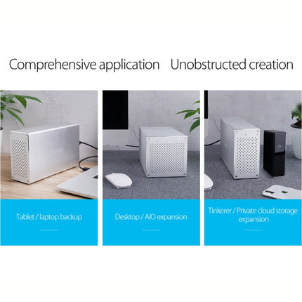 ORICO Honeycomb Series WS500RU3 SATA 3.5 inch 50TB USB 3.0 5 Bays Aluminum Alloy HDD / SSD Enclosure with Raid, USB 3.0 5 Bays with Raid