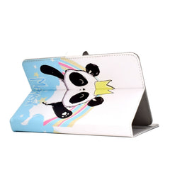 Colored Pattern Drawing Horizontal Flip PU Leather Case with Three-folding Holder & Sleep / Wake-up Function, For 10 inch Tablet PC, for 10 inch Tablet PC