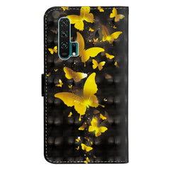 3D Painting Pattern Coloured Drawing Horizontal Flip TPU + PU Leather Case with Holder & Card Slots & Wallet, For Huawei Honor 20 Pro