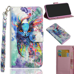 3D Painting Pattern Horizontal Flip TPU + PU Leather Case with Holder & Card Slots & Wallet, For Huawei Honor 20, For Huawei Honor 20i