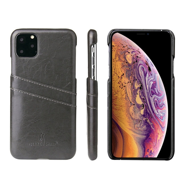 Fierre Shann Retro Oil Wax Texture PU Leather Case with Card Slots, For iPhone 11 Pro, For iPhone 11, For iPhone 11 Pro Max, for iPhone 11 Pro, for iPhone 11, for iPhone 11 Pro Max