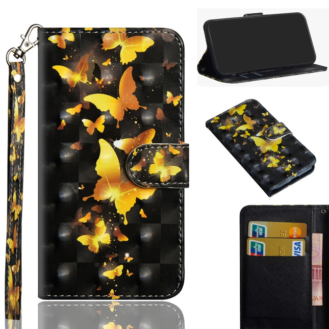 3D Painting Pattern Horizontal Flip TPU + PU Leather Case with Holder & Card Slots & Wallet