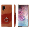 Fierre Shann Oil Wax Texture Genuine Leather Back Cover Case with 360 Degree Rotation Holder & Card Slot, for iPhone 11 Pro, for iPhone 11, for iPhone 11 Pro Max, For Samsung Galaxy Note 10, For Samsung Galaxy Note 10+