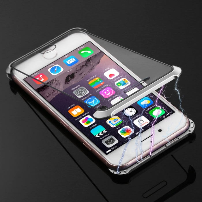 Ultra-Thin Angular Frame Magnetic Absorption Double-Sided Tempered Glass Shell for iPhone 8, For iPhone 8