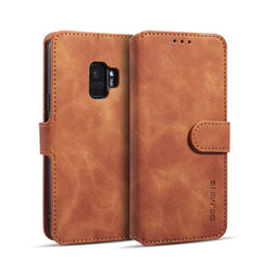 DG.MING Retro Oil Side Horizontal Flip Case with Holder & Card Slots & Wallet, for iPhone 7 / 8, for Galaxy Note 10, for Galaxy Note 10+, for Galaxy S9, for Galaxy S9+, for Huawei Nova 5 / Nova 5 Pro, for Huawei P20 Lite 2019 / Nova 5i