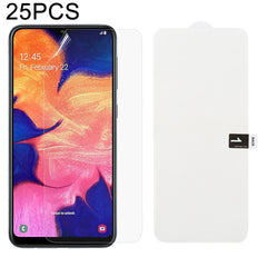 25 PCS Soft Hydrogel Film Full Cover Front Protector with Alcohol Cotton + Scratch Card for Galaxy, For Galaxy M30(25 PCS), For Galaxy Note 10 (25 PCS), For Galaxy Note 10+ (25 PCS), For Galaxy Note 8 (25 PCS), For Galaxy Note 9 (25 PCS)