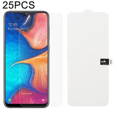 25 PCS Soft Hydrogel Film Full Cover Front Protector with Alcohol Cotton + Scratch Card for Galaxy, For Galaxy M30(25 PCS), For Galaxy Note 10 (25 PCS), For Galaxy Note 10+ (25 PCS), For Galaxy Note 8 (25 PCS), For Galaxy Note 9 (25 PCS)