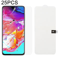 25 PCS Soft Hydrogel Film Full Cover Front Protector with Alcohol Cotton + Scratch Card for Galaxy, For Galaxy M30(25 PCS), For Galaxy Note 10 (25 PCS), For Galaxy Note 10+ (25 PCS), For Galaxy Note 8 (25 PCS), For Galaxy Note 9 (25 PCS)