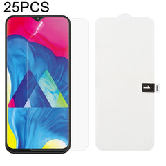 25 PCS Soft Hydrogel Film Full Cover Front Protector with Alcohol Cotton + Scratch Card for Galaxy, For Galaxy M30(25 PCS), For Galaxy Note 10 (25 PCS), For Galaxy Note 10+ (25 PCS), For Galaxy Note 8 (25 PCS), For Galaxy Note 9 (25 PCS)