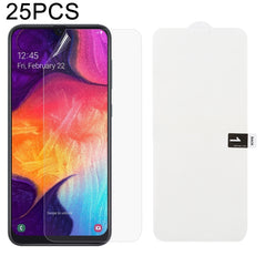 25 PCS Soft Hydrogel Film Full Cover Front Protector with Alcohol Cotton + Scratch Card for Galaxy, For Galaxy M30(25 PCS), For Galaxy Note 10 (25 PCS), For Galaxy Note 10+ (25 PCS), For Galaxy Note 8 (25 PCS), For Galaxy Note 9 (25 PCS)