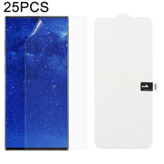 25 PCS Soft Hydrogel Film Full Cover Front Protector with Alcohol Cotton + Scratch Card for Galaxy, For Galaxy M30(25 PCS), For Galaxy Note 10 (25 PCS), For Galaxy Note 10+ (25 PCS), For Galaxy Note 8 (25 PCS), For Galaxy Note 9 (25 PCS)