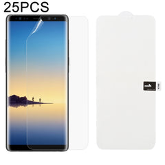 25 PCS Soft Hydrogel Film Full Cover Front Protector with Alcohol Cotton + Scratch Card for Galaxy, For Galaxy M30(25 PCS), For Galaxy Note 10 (25 PCS), For Galaxy Note 10+ (25 PCS), For Galaxy Note 8 (25 PCS), For Galaxy Note 9 (25 PCS)