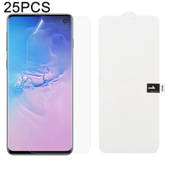 25 PCS Soft Hydrogel Film Full Cover Front Protector with Alcohol Cotton + Scratch Card for Galaxy, For Galaxy M30(25 PCS), For Galaxy Note 10 (25 PCS), For Galaxy Note 10+ (25 PCS), For Galaxy Note 8 (25 PCS), For Galaxy Note 9 (25 PCS)