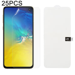 25 PCS Soft Hydrogel Film Full Cover Front Protector with Alcohol Cotton + Scratch Card for Galaxy, For Galaxy M30(25 PCS), For Galaxy Note 10 (25 PCS), For Galaxy Note 10+ (25 PCS), For Galaxy Note 8 (25 PCS), For Galaxy Note 9 (25 PCS)