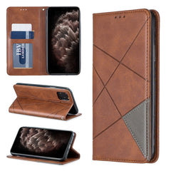 Rhombus Texture Horizontal Flip Magnetic Leather Case with Holder & Card Slots & Wallet, For iPhone 11 Pro, For iPhone 11 Pro Max, For iPhone 11, For iPhone XS / X, For iPhone XS Max