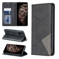 Rhombus Texture Horizontal Flip Magnetic Leather Case with Holder & Card Slots & Wallet, For iPhone 11 Pro, For iPhone 11 Pro Max, For iPhone 11, For iPhone XS / X, For iPhone XS Max