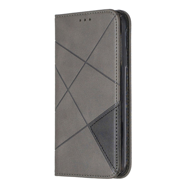 Rhombus Texture Horizontal Flip Magnetic Leather Case with Holder & Card Slots & Wallet, For iPhone 11