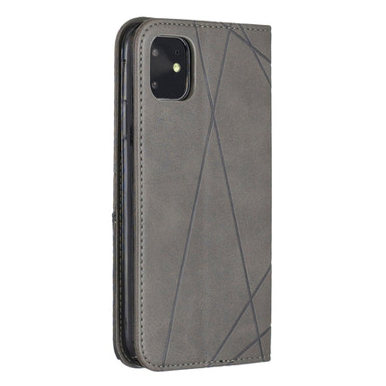 Rhombus Texture Horizontal Flip Magnetic Leather Case with Holder & Card Slots & Wallet, For iPhone 11